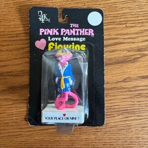 The Pink‎ Panther Love Message Figurine 1989 "Your Place Or Mine" 24K Company